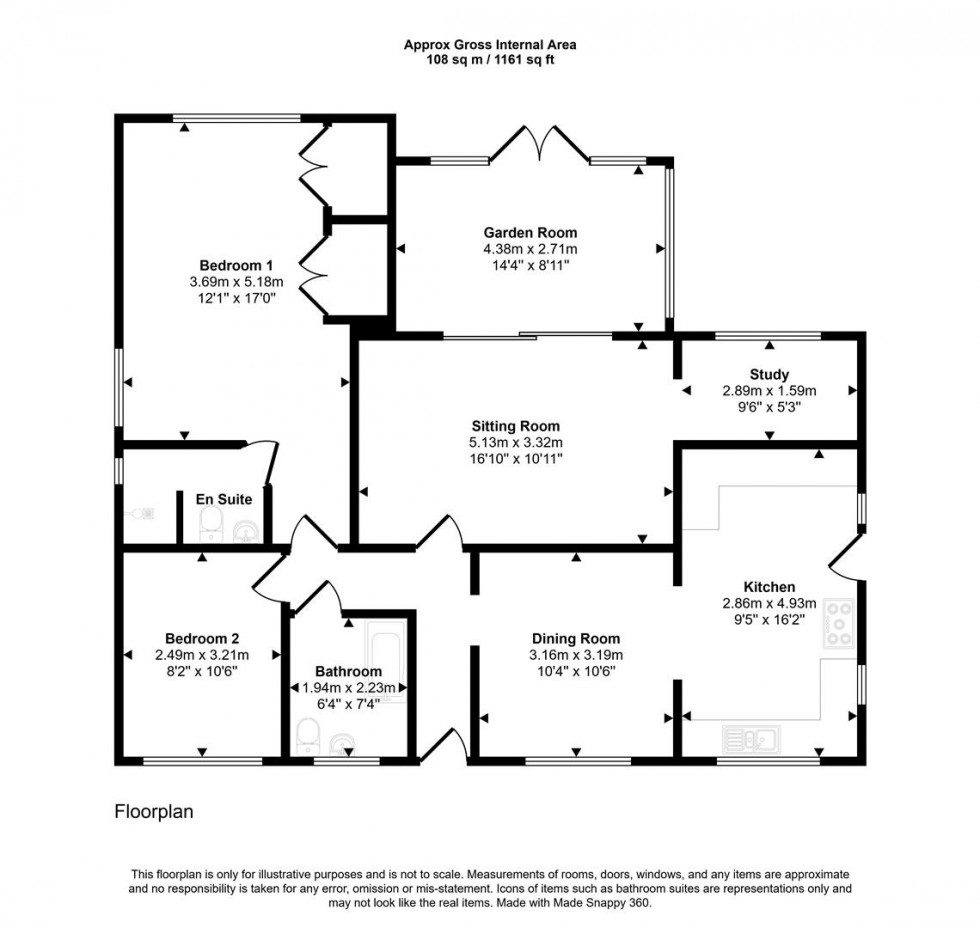 Floorplan for Plowman Close, Marnhull, Sturminster Newton