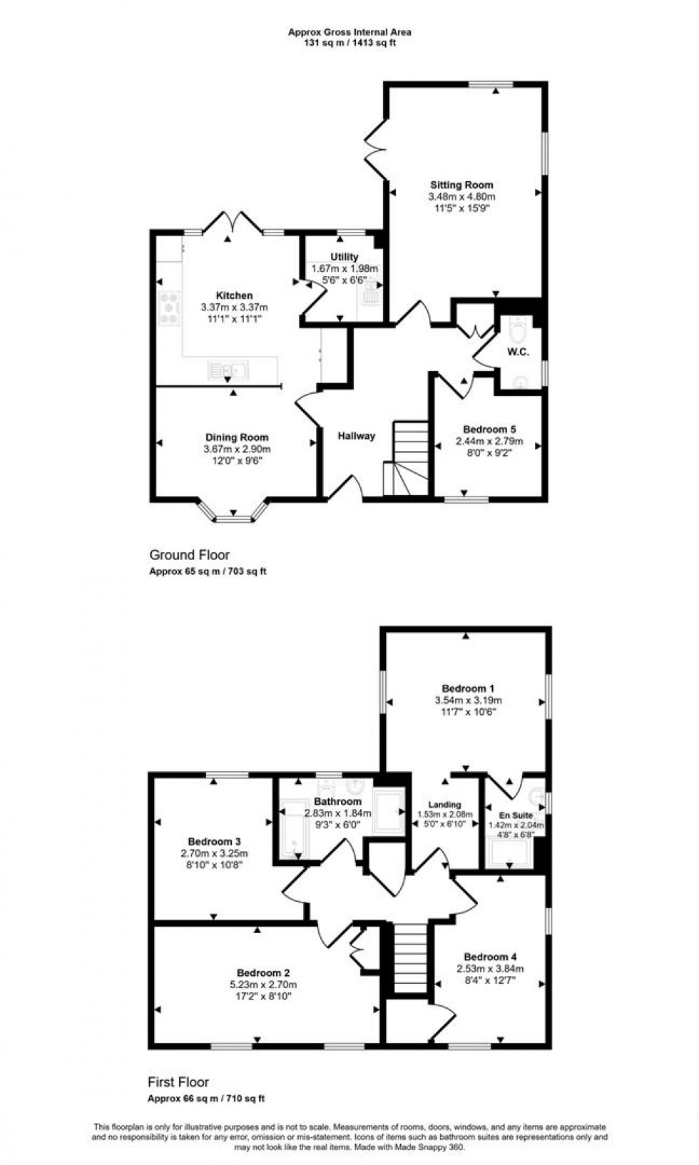 Floorplan for Romans Quater, Common Mead Lane