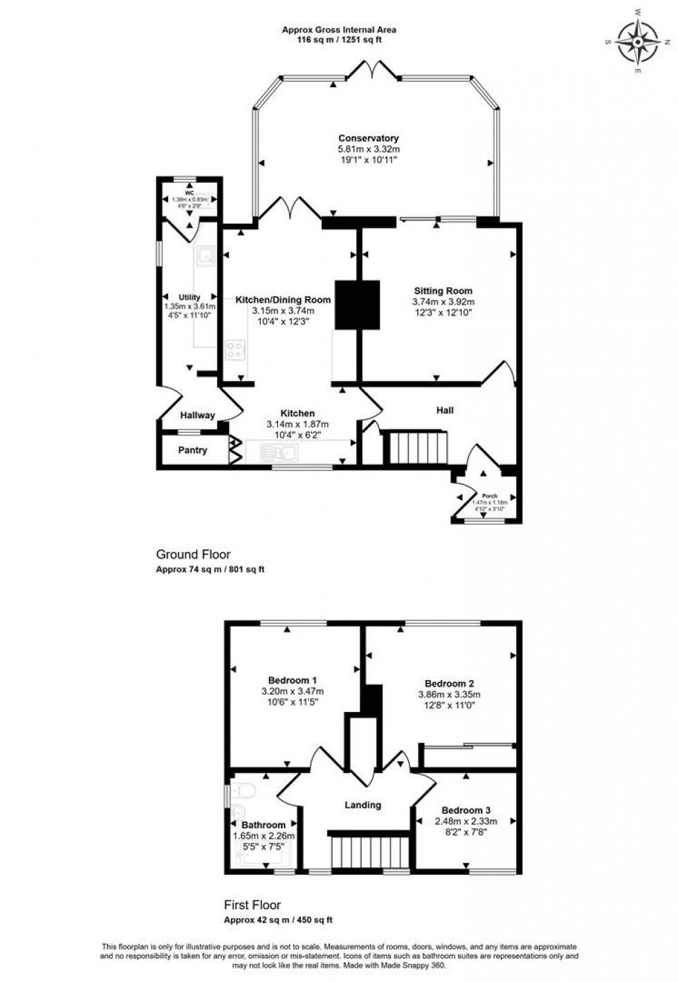 Floorplan for Green Close, Sturminster Newton