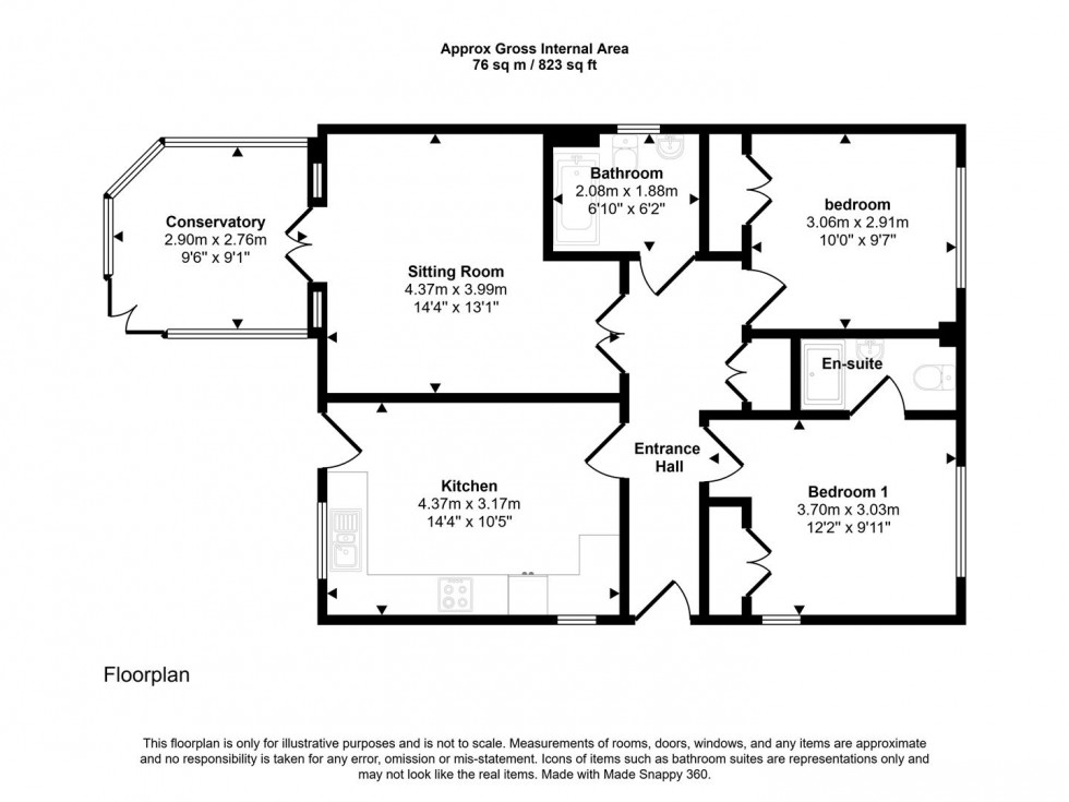 Floorplan for Thurstin Way, Gillingham