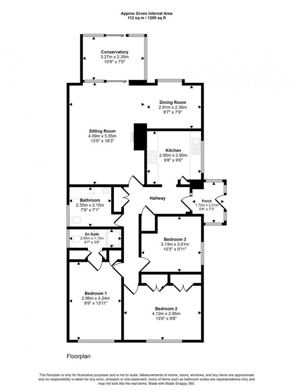 Floorplan for Portnells Lane, Zeals, Warminster