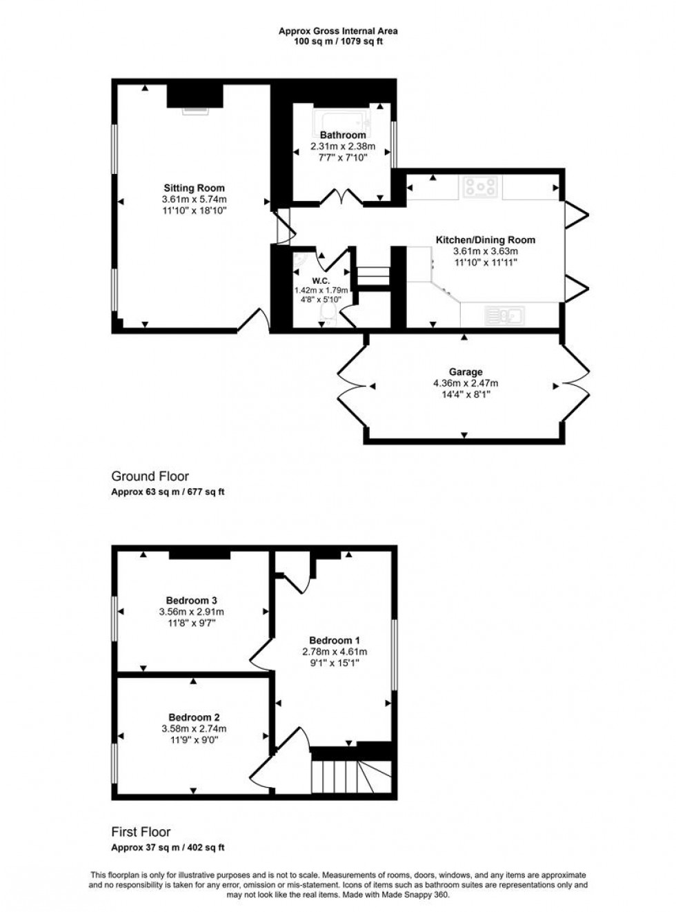 Floorplan for Blackmoor Lane, Henstridge