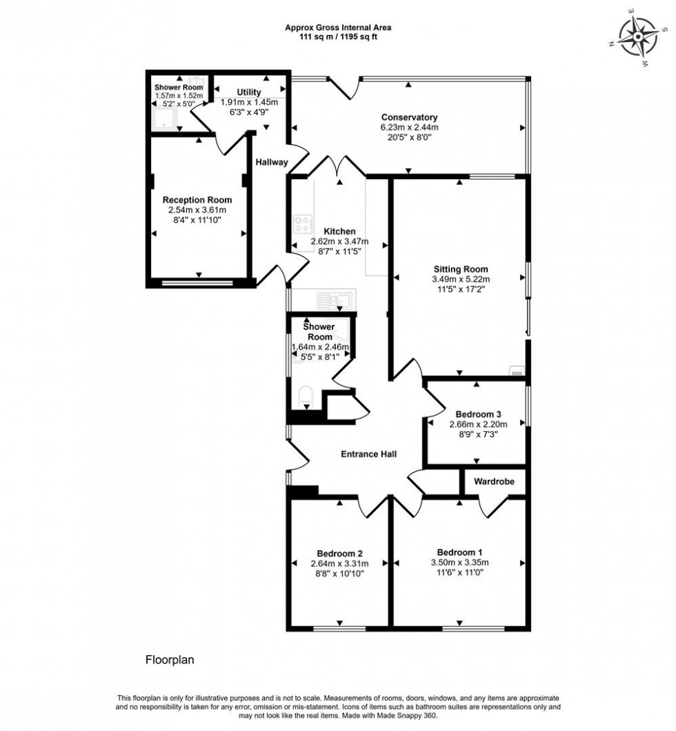 Floorplan for Oxencroft, Shaftesbury