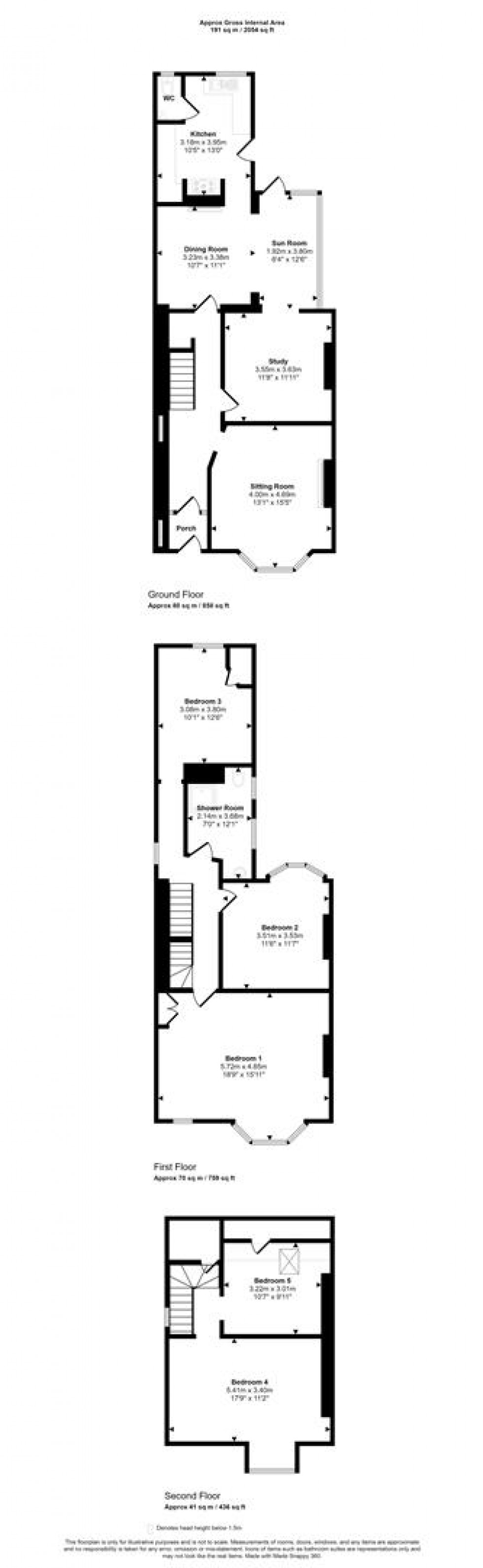 Floorplan for Sherborne Road, Yeovil