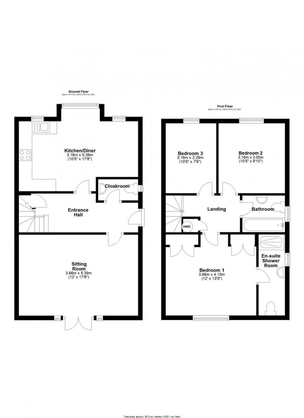 Floorplan for Wonston, Hazelbury Bryan
