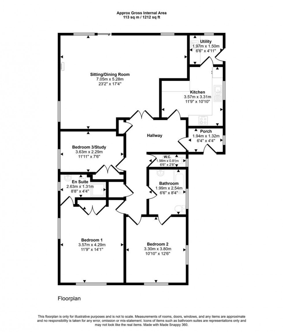 Floorplan for River View, Gillingham, Dorset