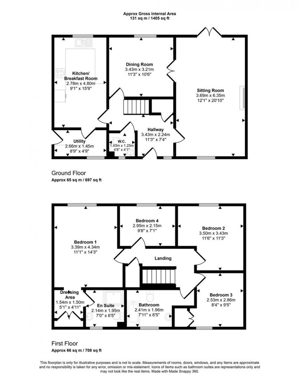 Floorplan for Chivrick Close, Sturminster Newton
