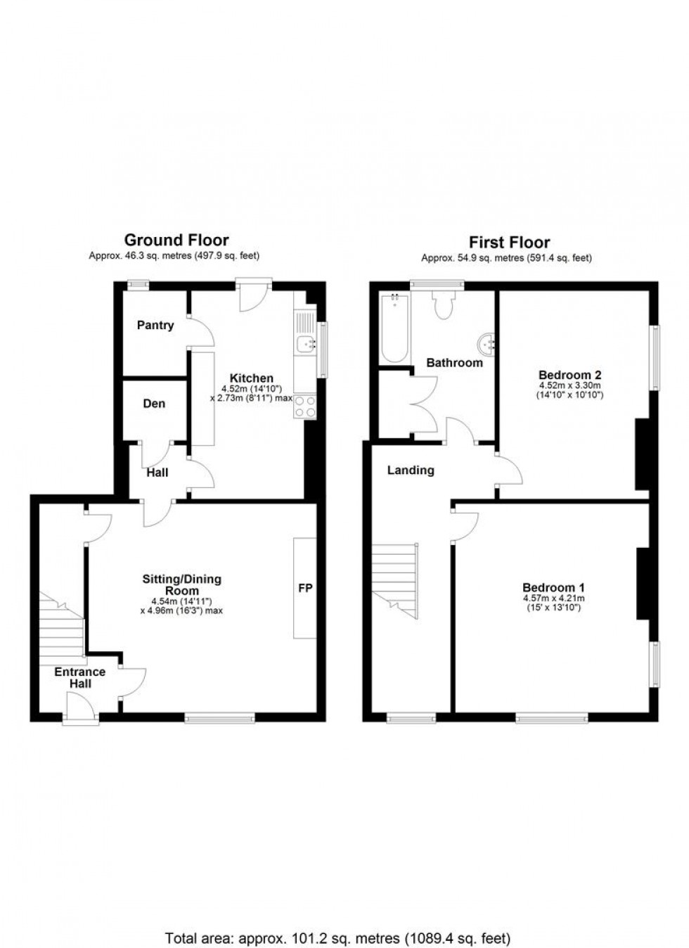 Floorplan for Gold Street, Stalbridge, Sturminster Newton