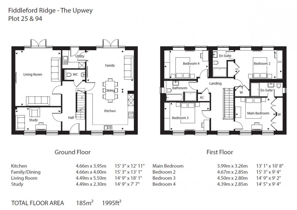 Floorplan for Fiddleford Ridge, Sturminster Newton