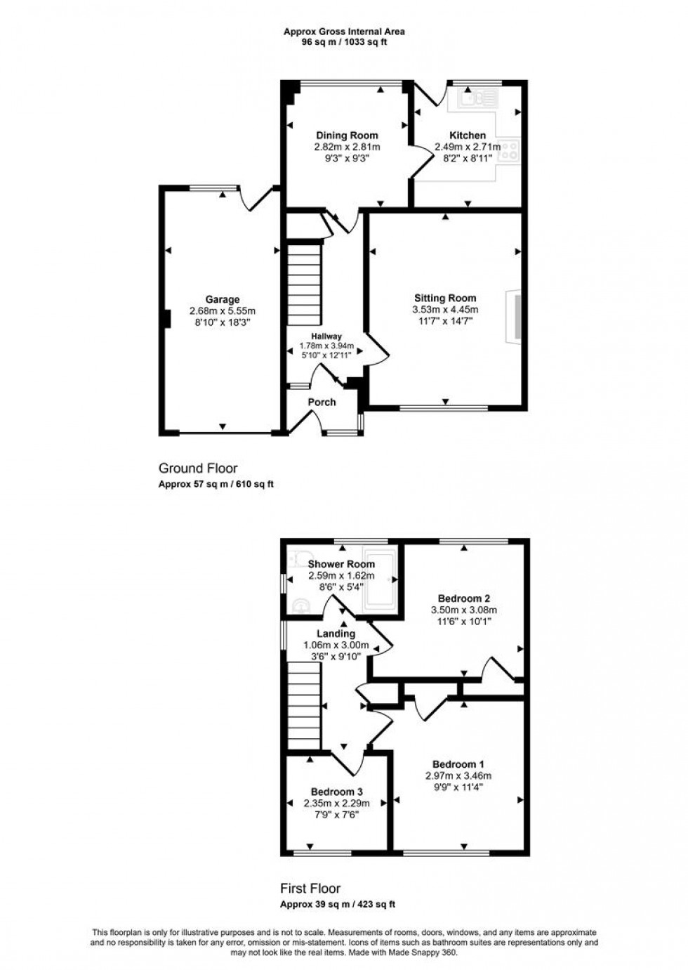 Floorplan for Hardy Crescent, Stalbridge