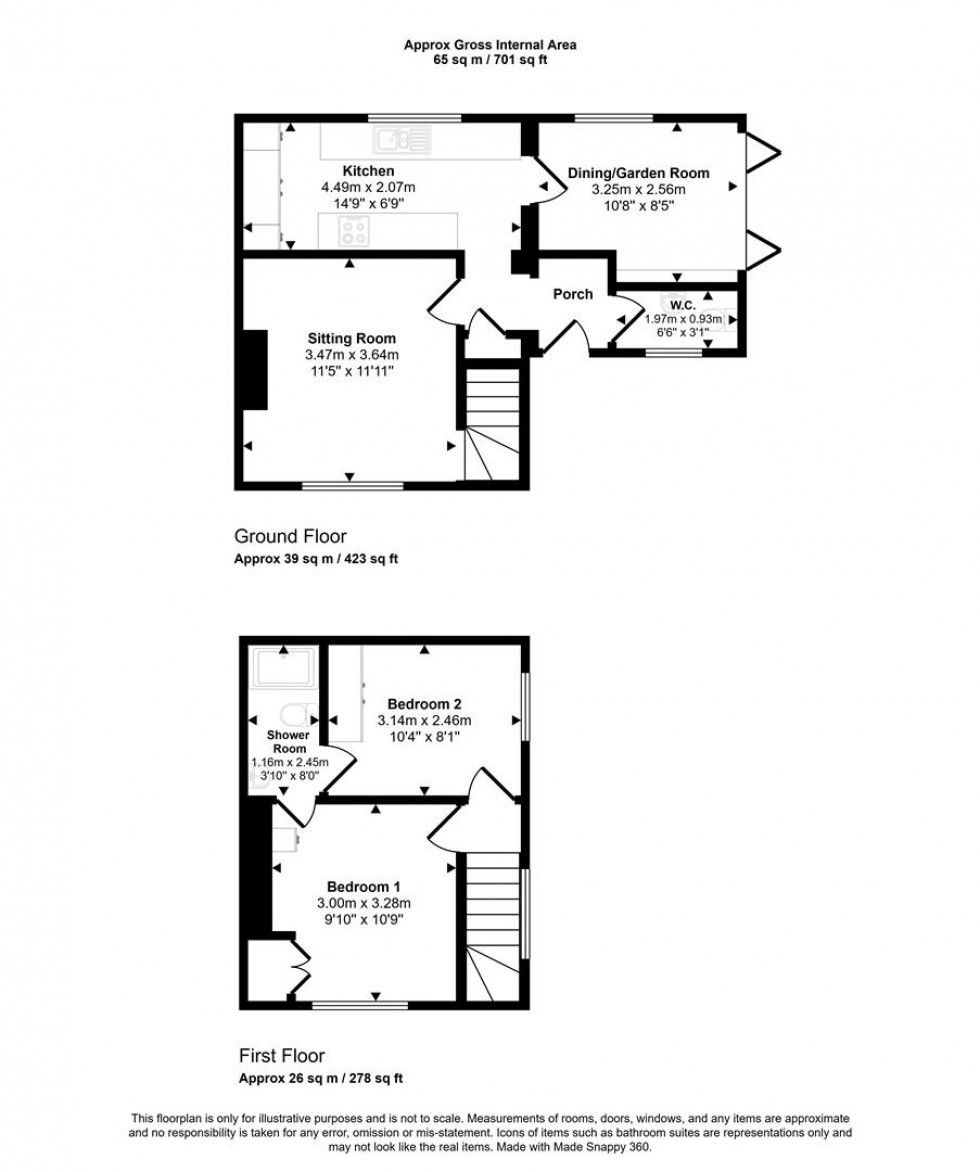 Floorplan for Mere, Wiltshire
