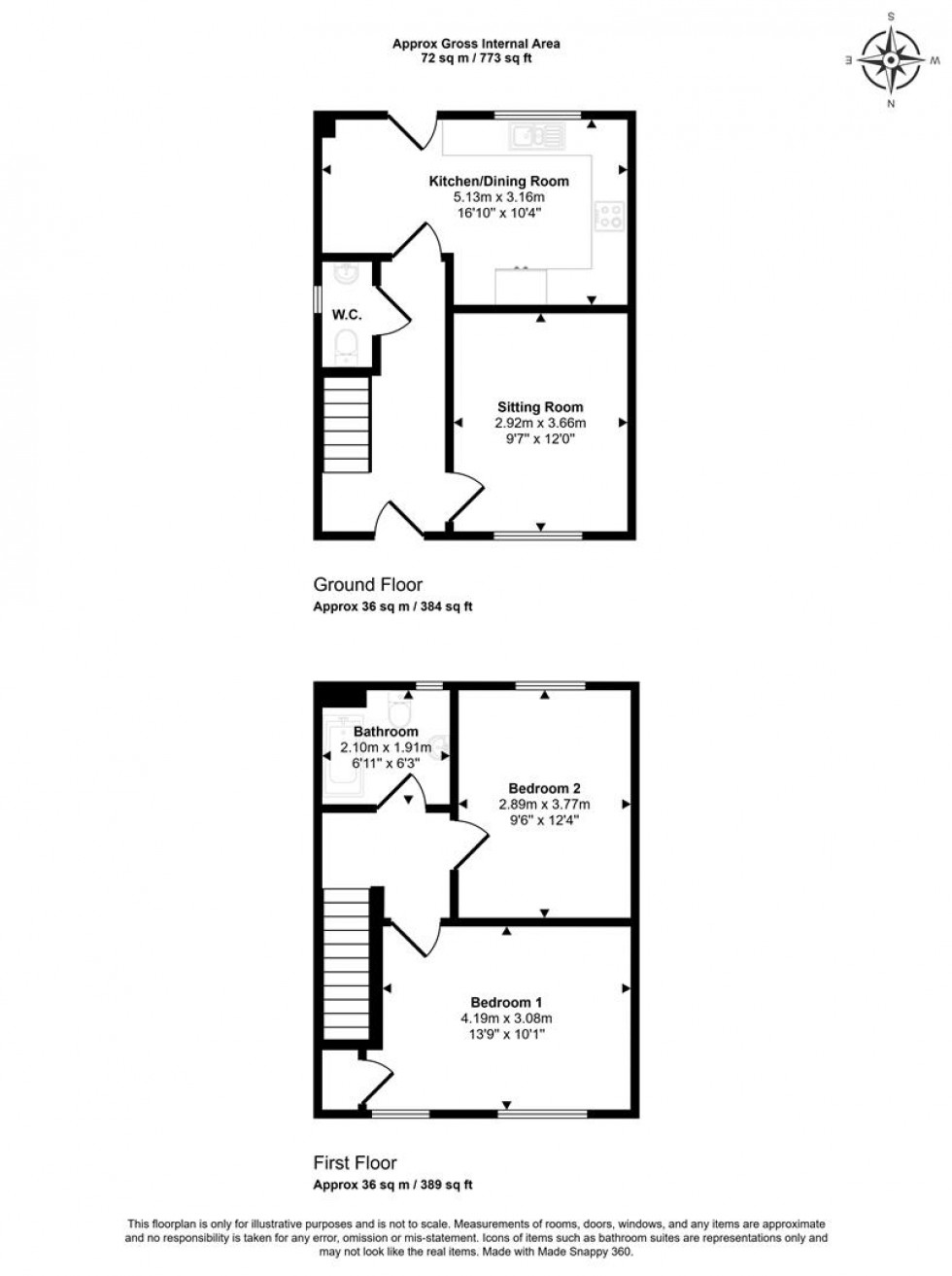 Floorplan for Coward Road, Mere