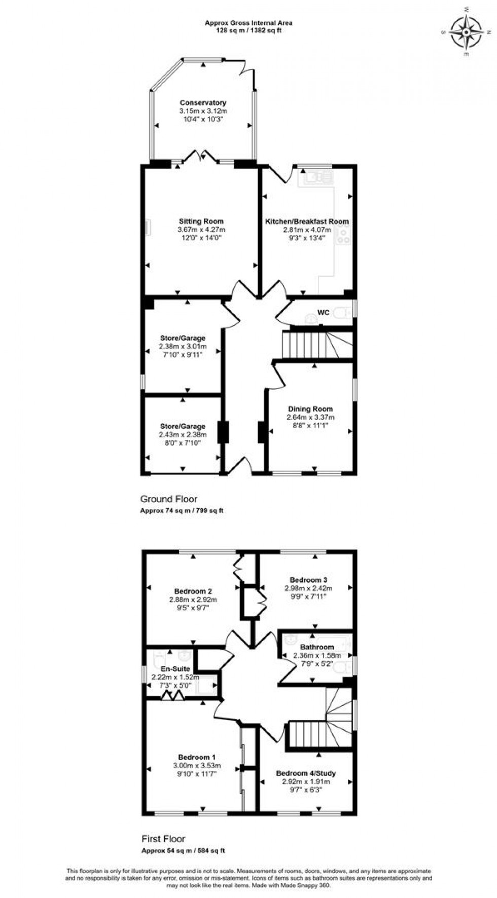 Floorplan for Sorrel Way, Gillingham