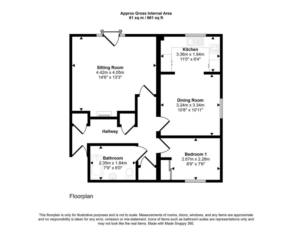 Floorplan for Barnaby Mill, Gillingham