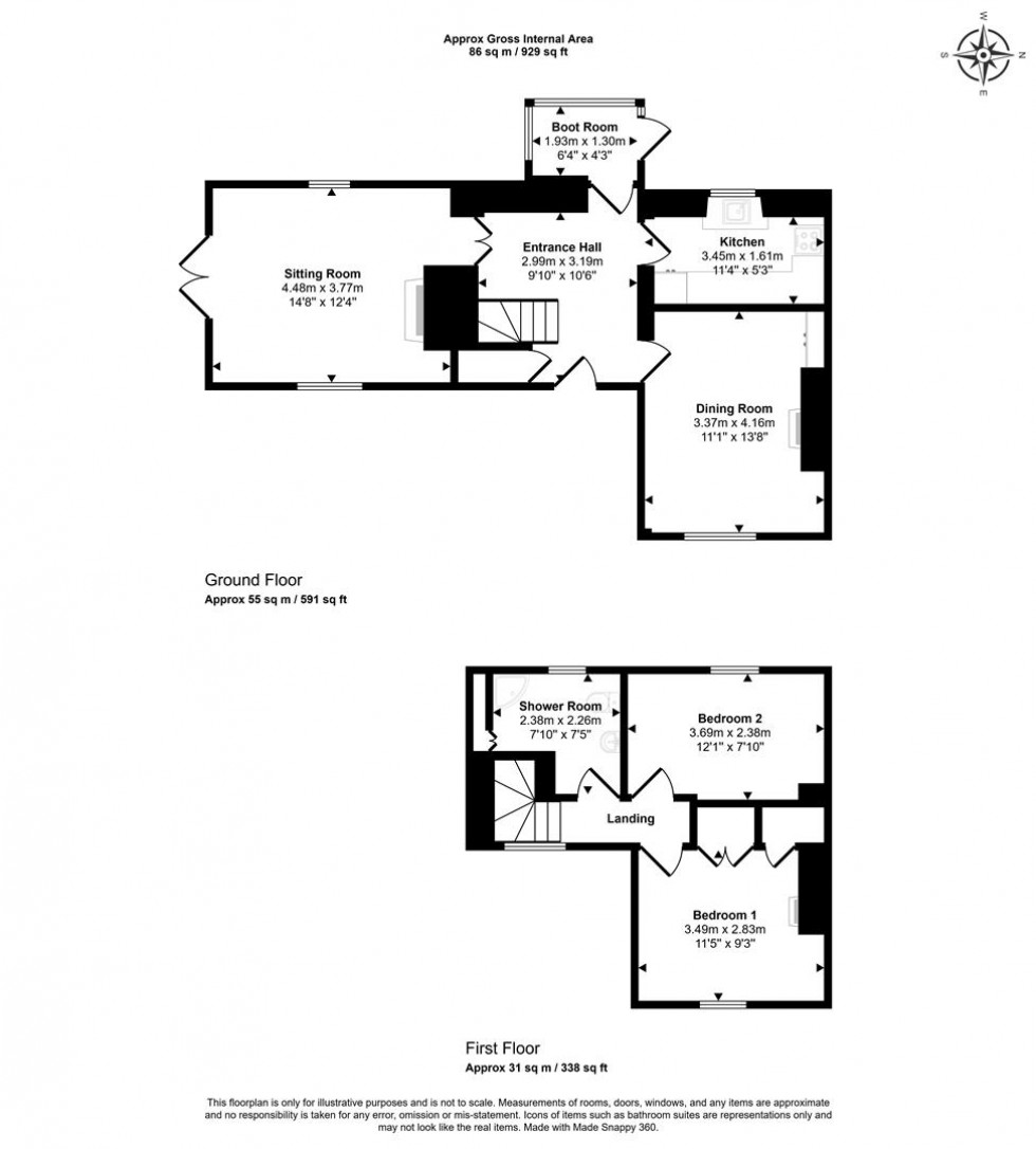 Floorplan for Dry Lane, Gillingham