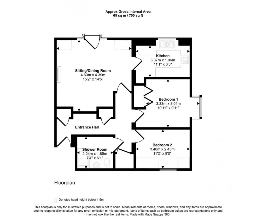Floorplan for Barnaby Mead, Gillingham