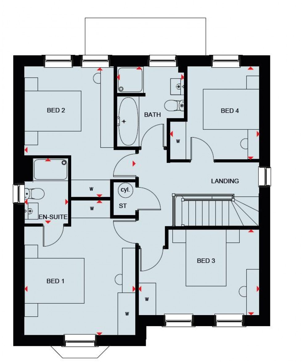 Floorplan for The Hamlets, Lower Road,, Stalbridge