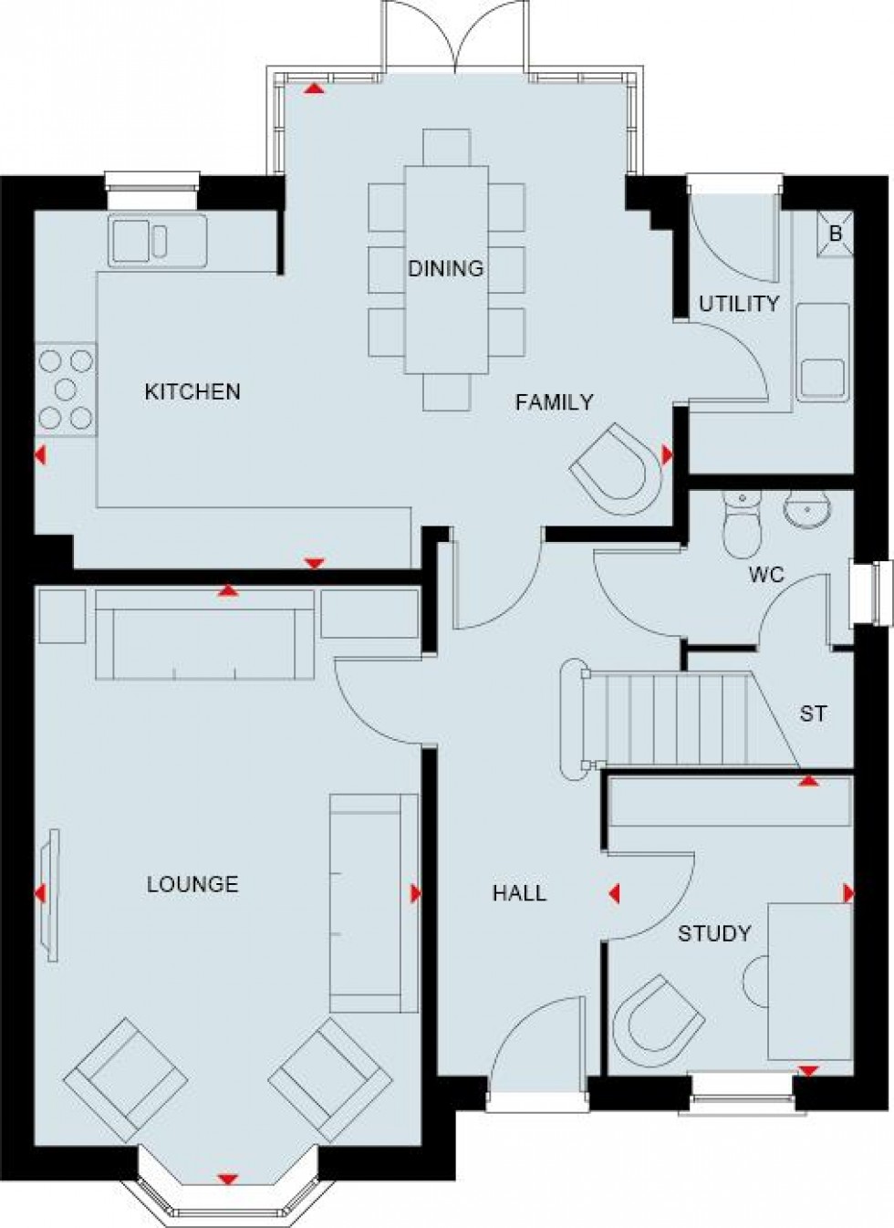 Floorplan for The Hamlets, Lower Road,, Stalbridge