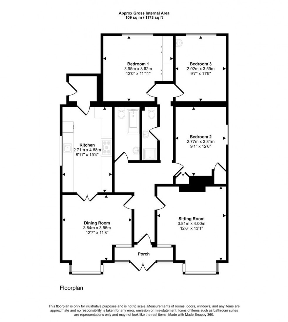 Floorplan for West Hill, Wincanton