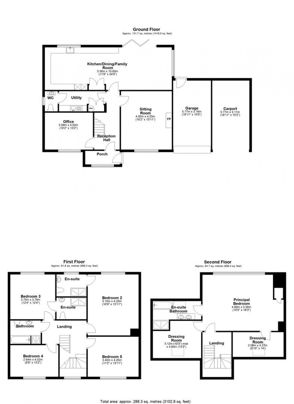 Floorplan for Holwell