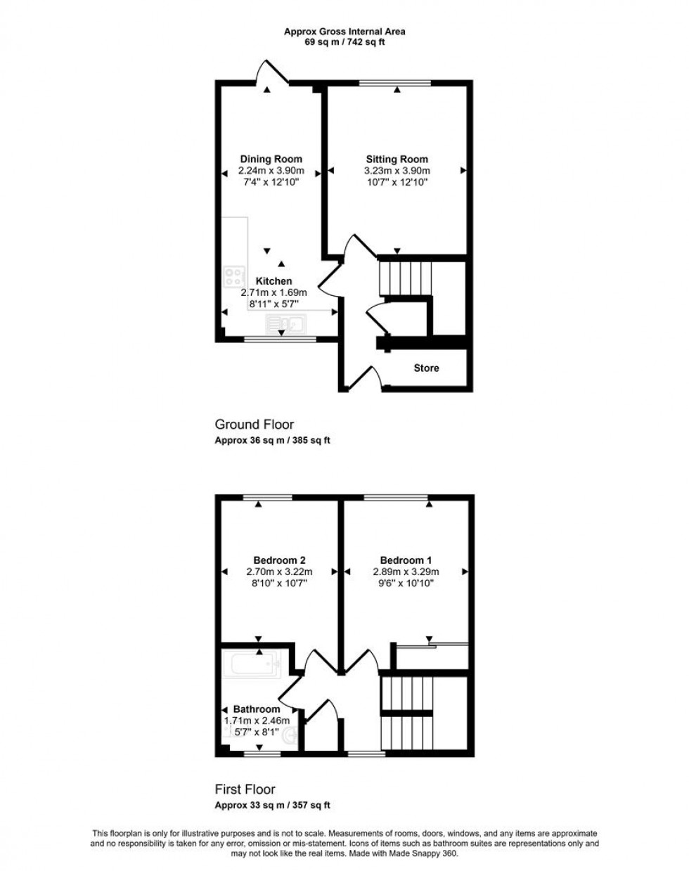 Floorplan for Brines Orchard, Templecombe