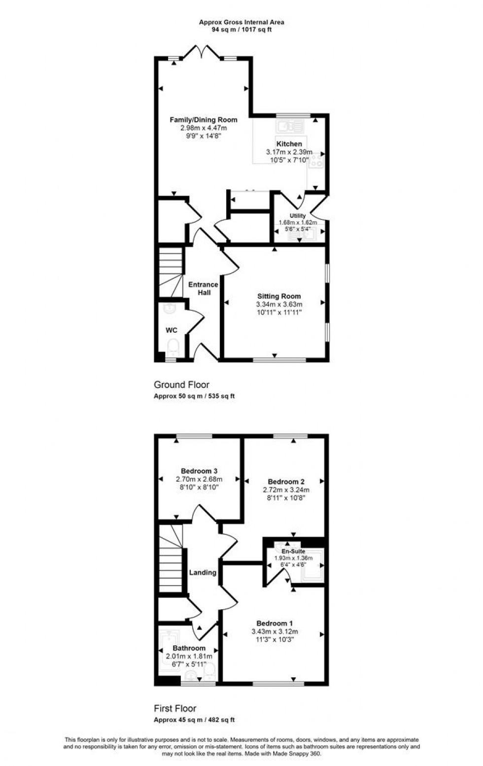 Floorplan for Hammer Mill Lane, Sturminster Newton