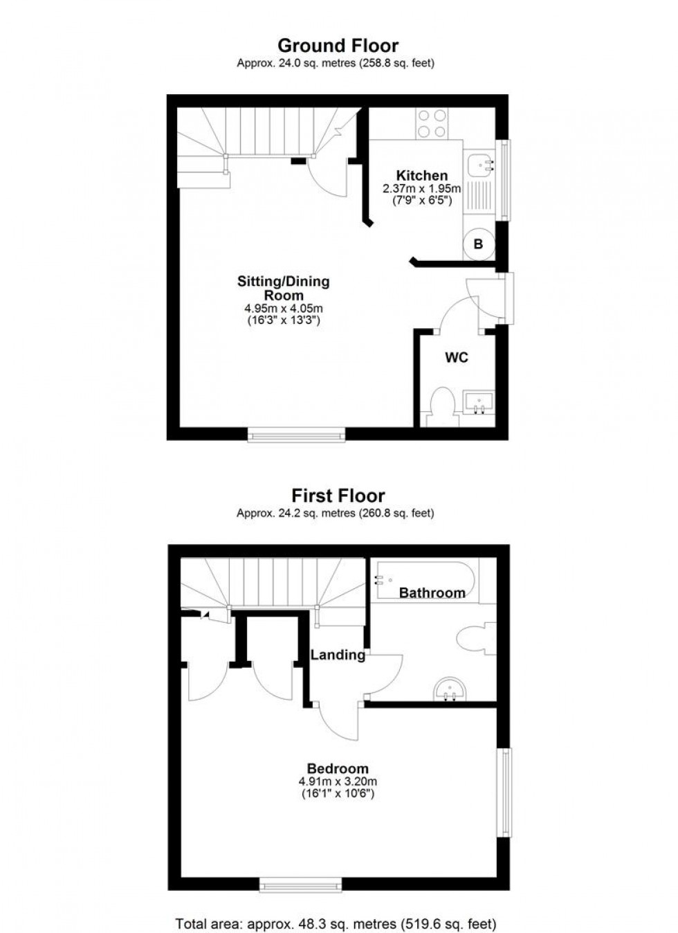 Floorplan for King John Road, Gillingham