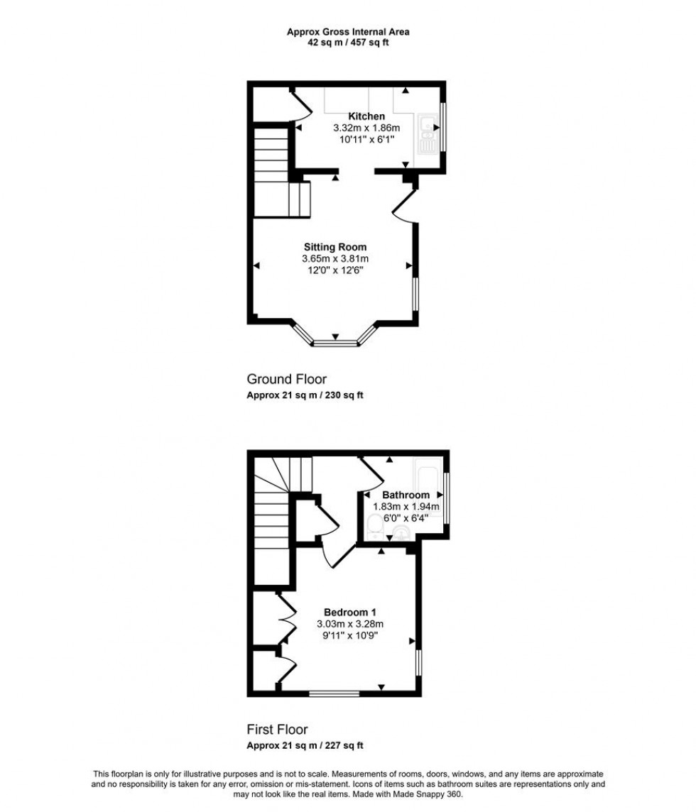 Floorplan for Campion Close, Gillingham