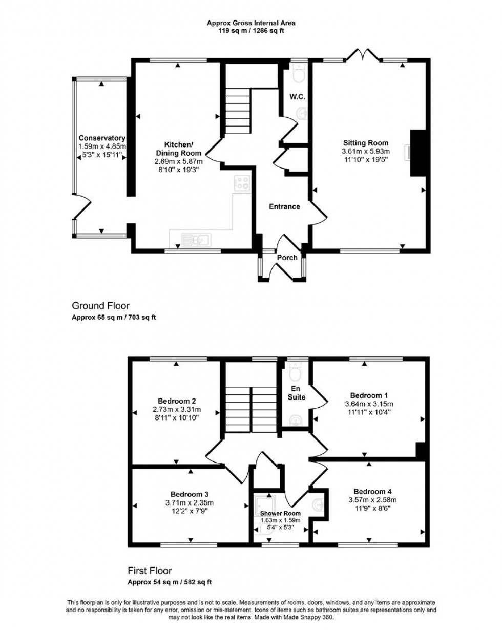 Floorplan for Henstridge, Templecombe