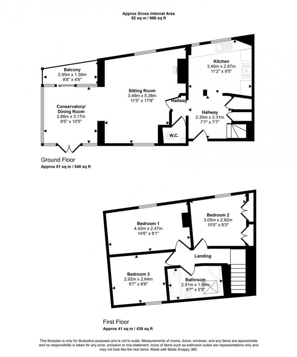 Floorplan for Buckland Newton