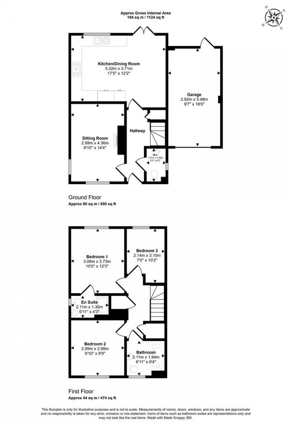 Floorplan for Bristle Grove, Mere, Warminster