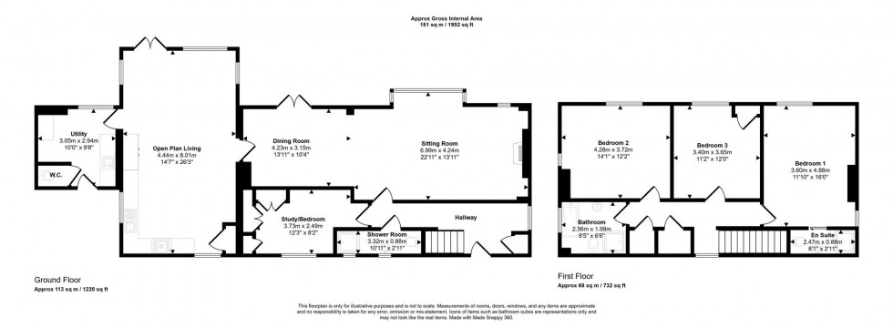 Floorplan for Golden Hill, Stourton Caundle