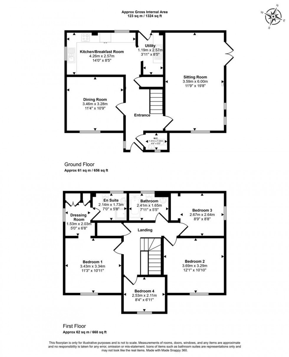 Floorplan for Fern Brook Lane, Gillingham