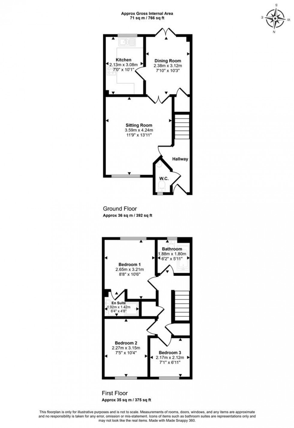 Floorplan for Chaffinch Chase, Gillingham