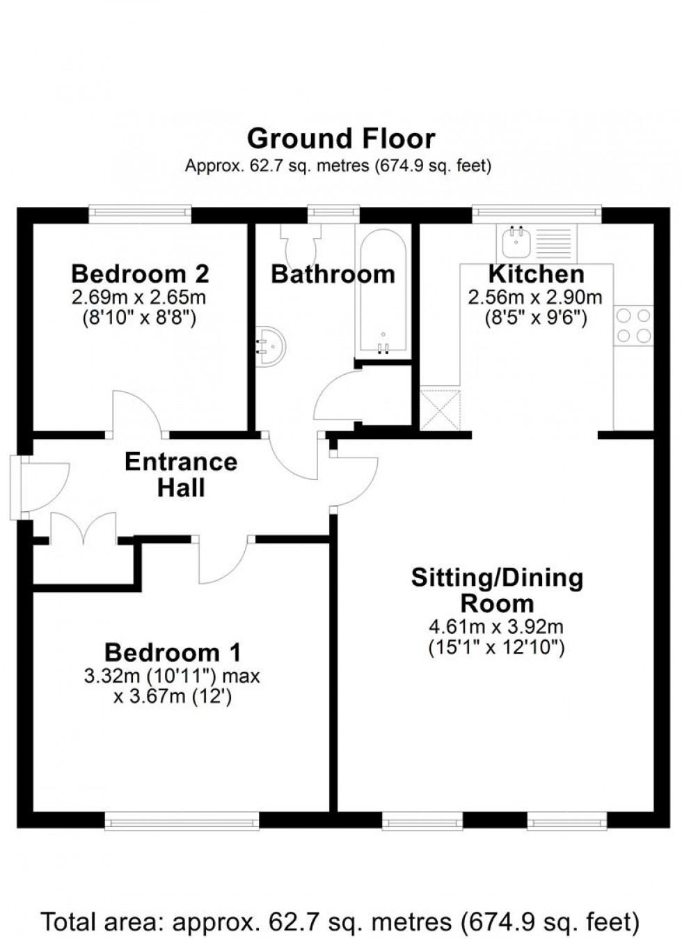 Floorplan for Otter Springs, Gillingham
