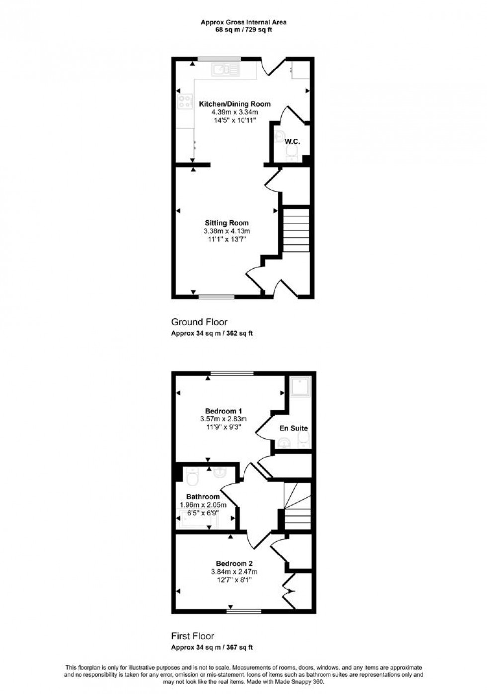 Floorplan for Brush Walk, Mere, Warminster