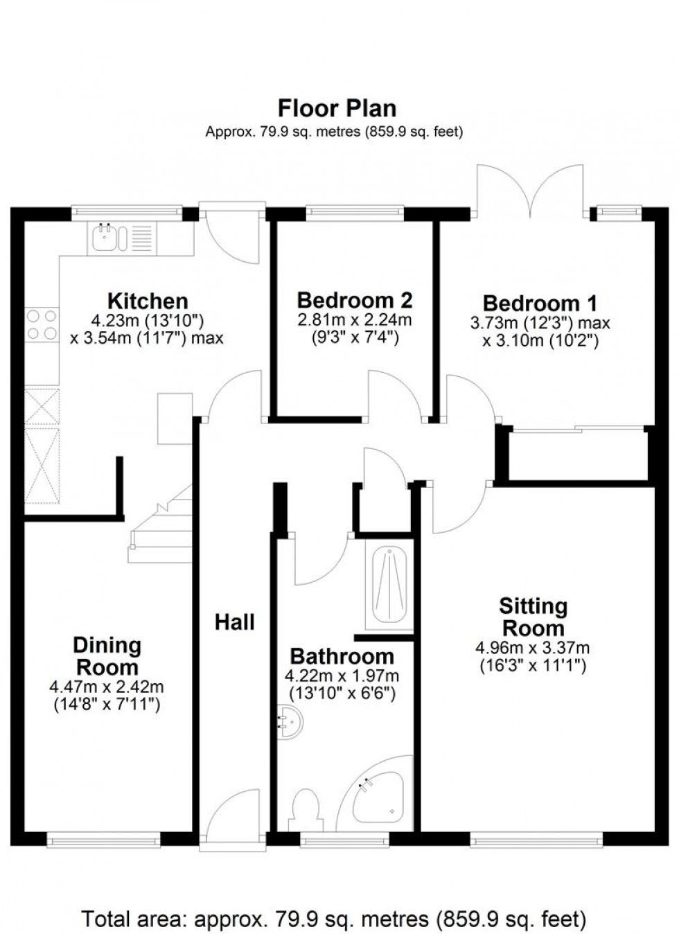 Floorplan for Plover Road, Milborne Port