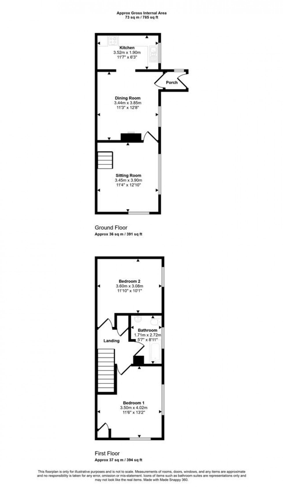 Floorplan for Church Street, Henstridge, Somerset