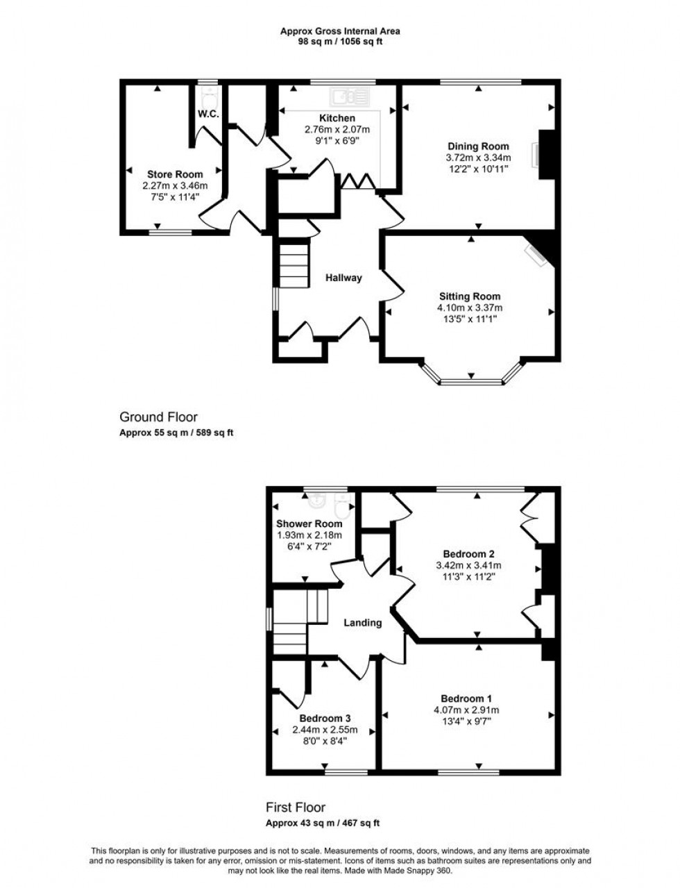 Floorplan for Sackmore Green, Marnhull