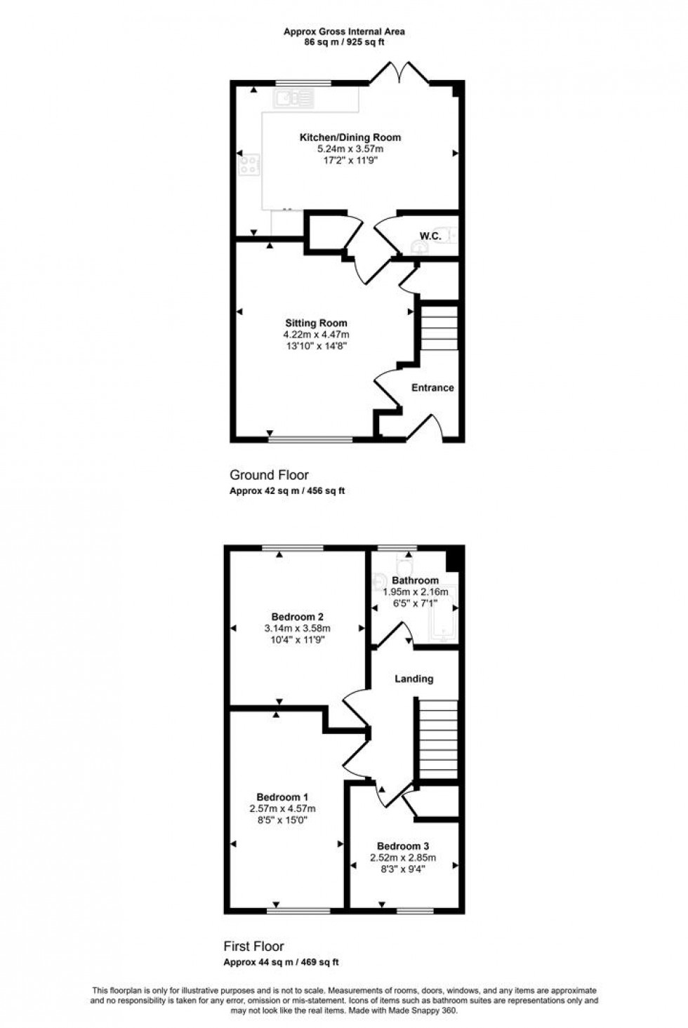 Floorplan for Walnut Grove Villas, Furge Lane, Henstridge