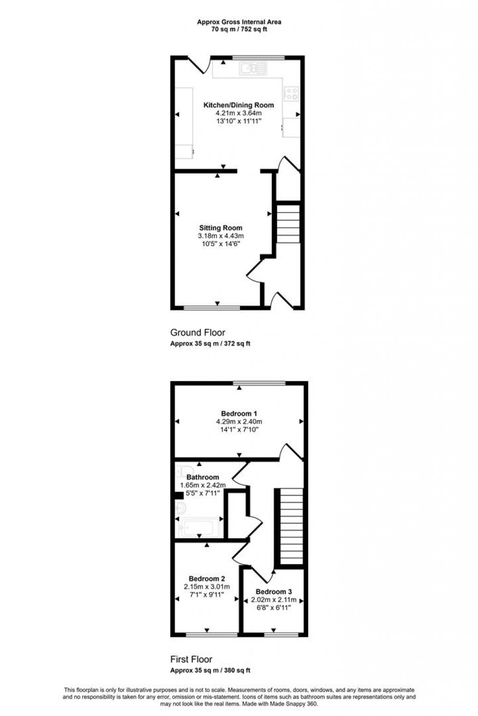 Floorplan for Blackmore Road, Shaftesbury