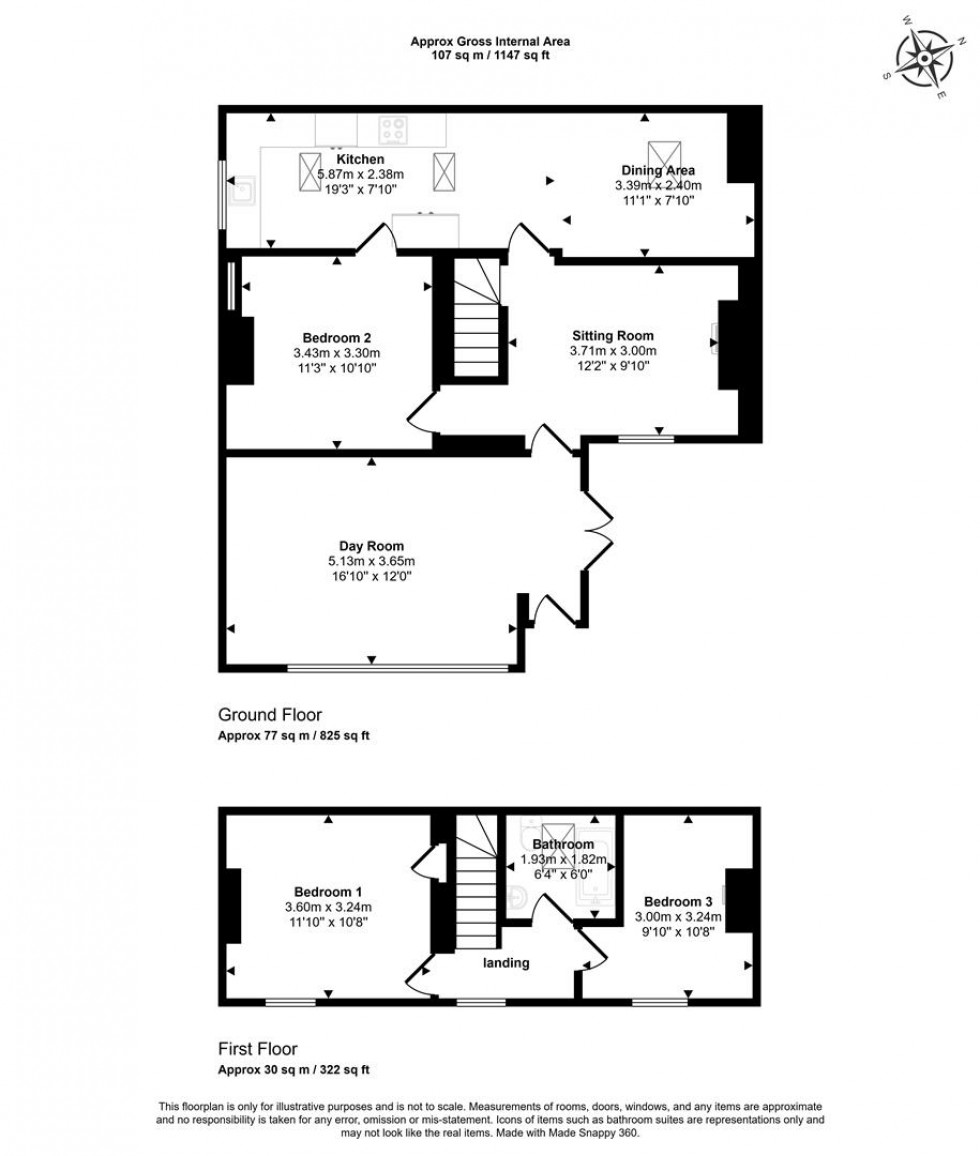 Floorplan for North Road, Mere, Warminster