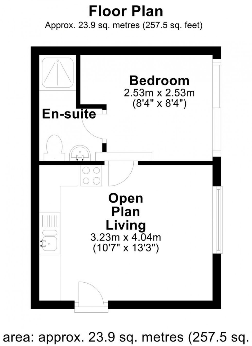 Floorplan for Meadowcroft, New Road, Gillingham