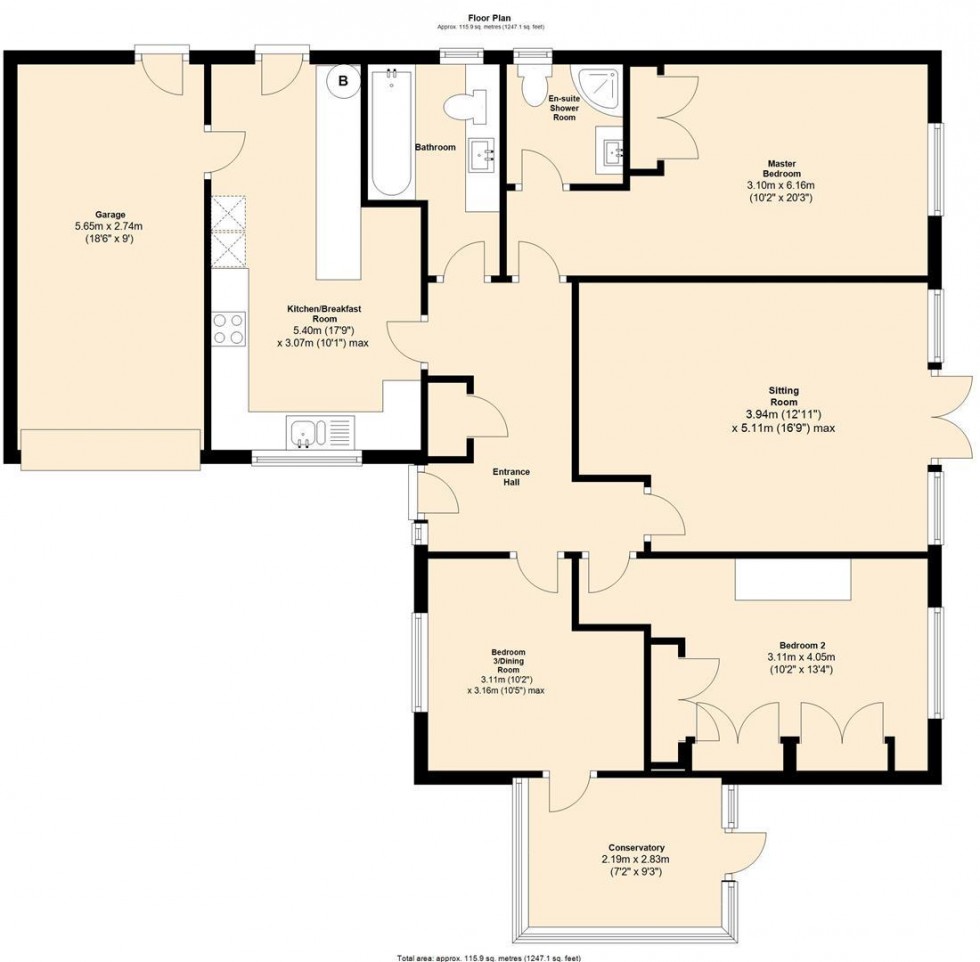 Floorplan for Friars Moor, Sturminster Newton