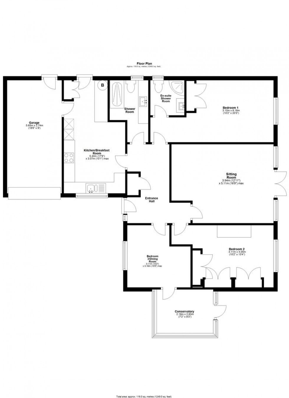 Floorplan for Friars Moor, Sturminster Newton