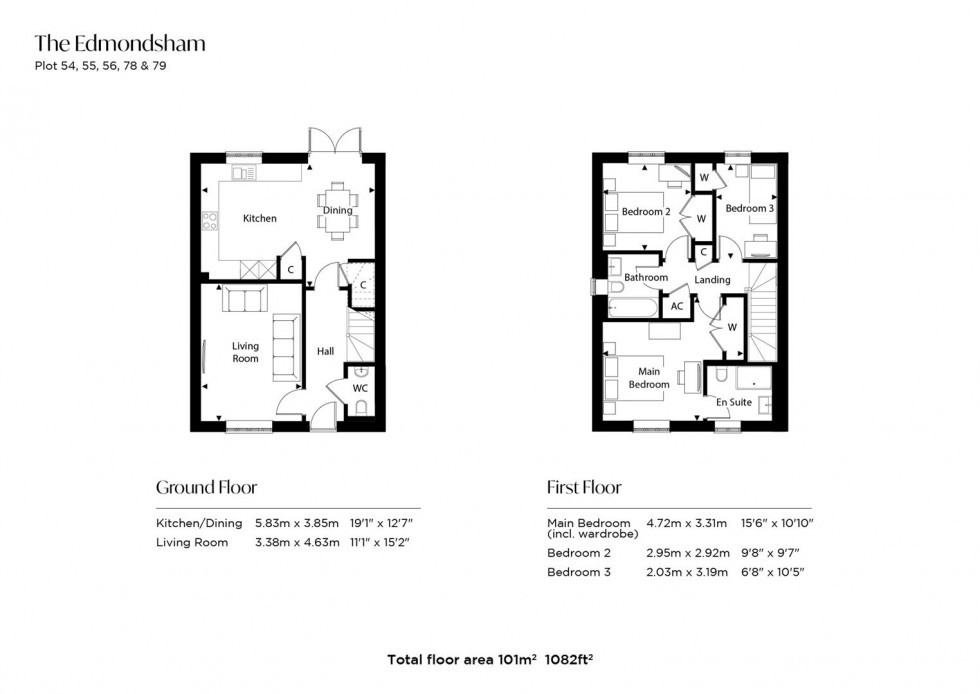 Floorplan for Fiddleford Ridge, Sturminster Newton