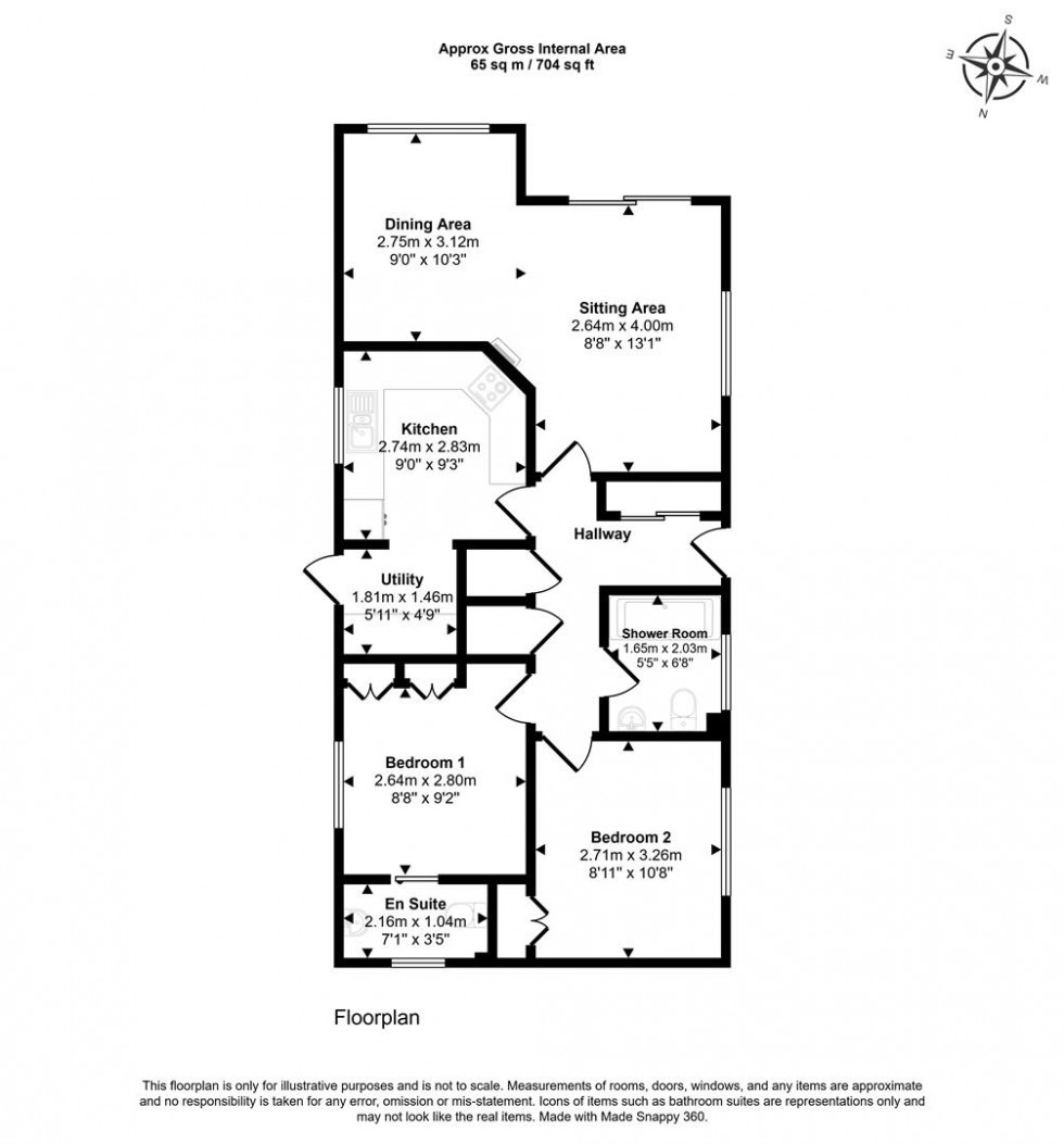 Floorplan for West Stour, Gillingham