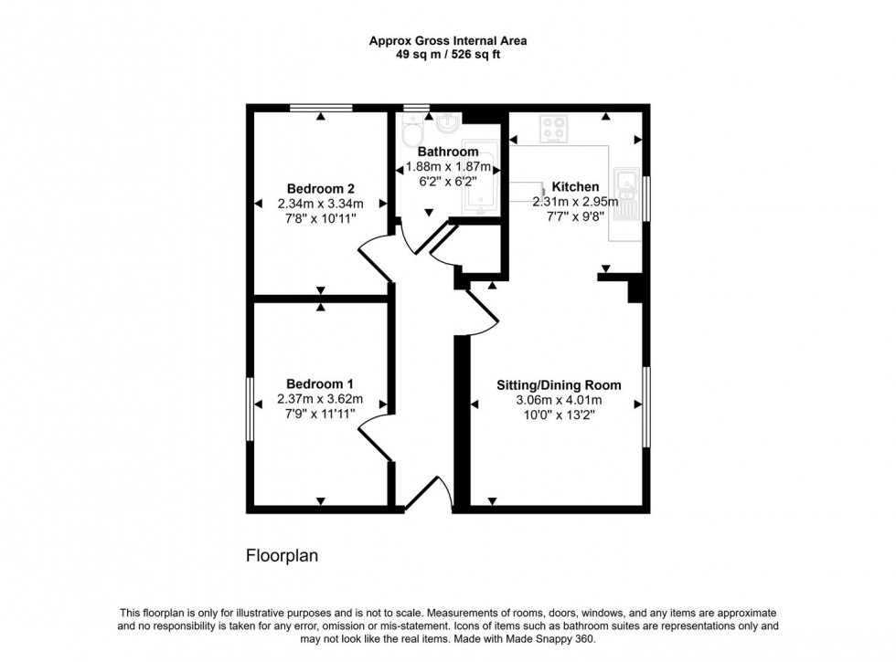 Floorplan for Batten Drive, Sherborne