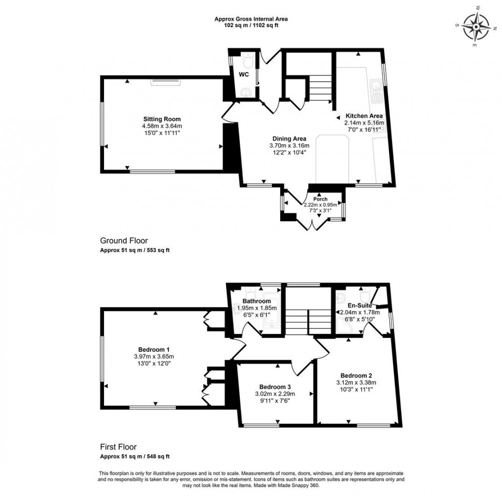 Floorplan for Yeatmans Lane, Shaftesbury