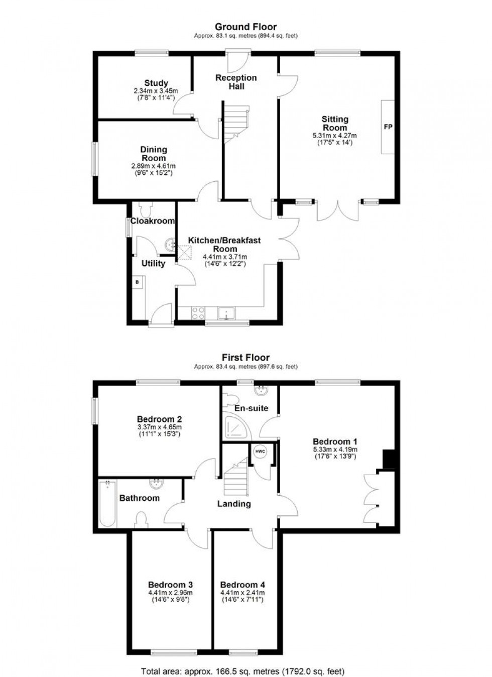Floorplan for Lower Street, Okeford Fitzpaine, Blandford Forum